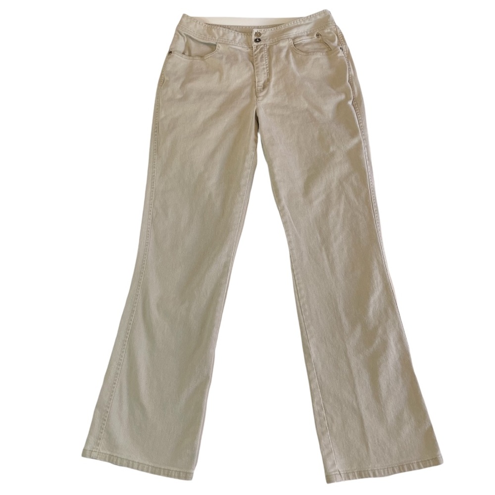 Chico’s Tan Flare Jeans Sz Chico’s 1 or US 8